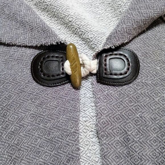 Quiksilver Diagonal Knit Draped Cardigan Gray Small - Picture 9 of 12